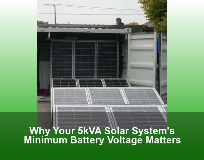 Why Your 5kVA Solar System's Minimum Battery Voltage Matters